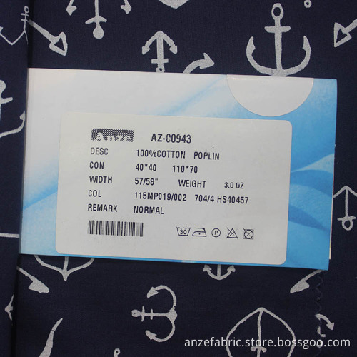 beach wear clothes cotton poplin printed fabric